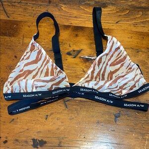 PUBLIC DESIRE Zebra Print Bra Top